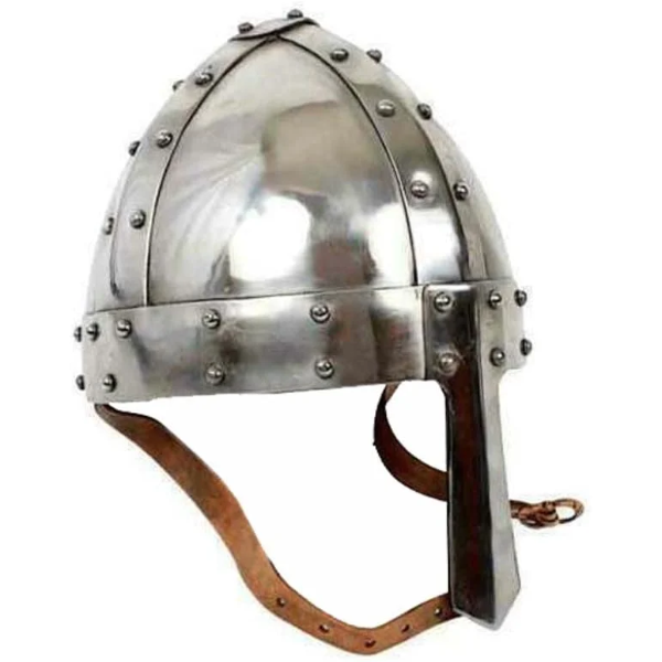 Medieval Norman Nasal Helmet Crusader Normannen Knight Armor Helm with Pre-Fitted Adjustable Inner Liner Warrior Helmets Adult