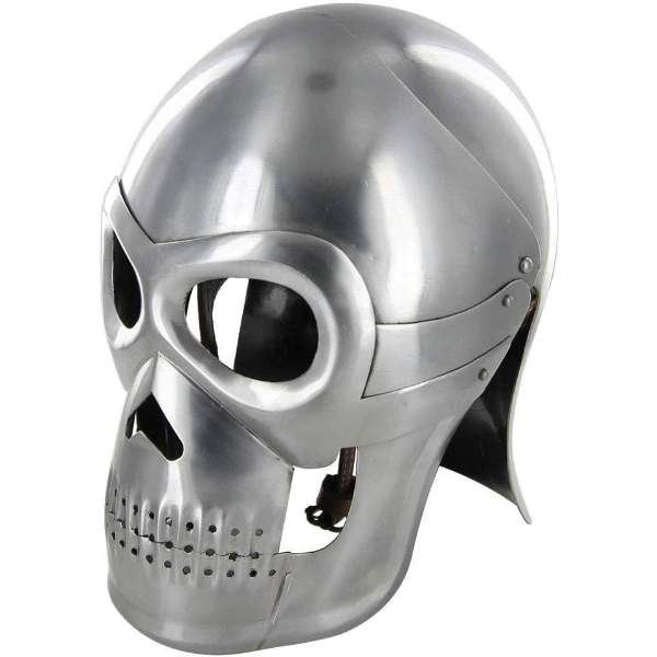 Medieval Knight Fantasy Skull 18 Gauge Training Costume Helmet